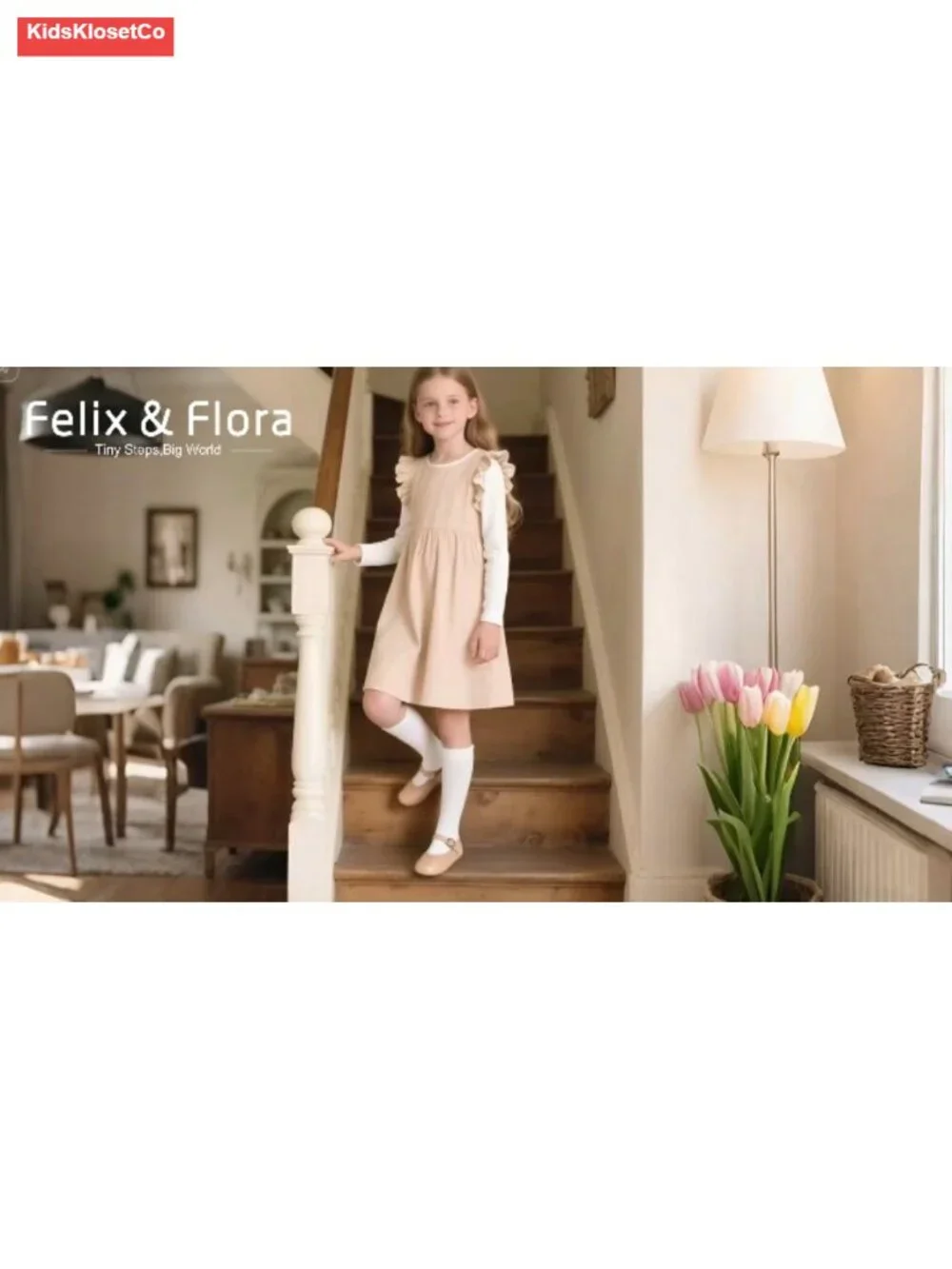 Toddler Girls Dress Flats Mary Jane Shoes Faux Leather Hook & Loop Party Wedding